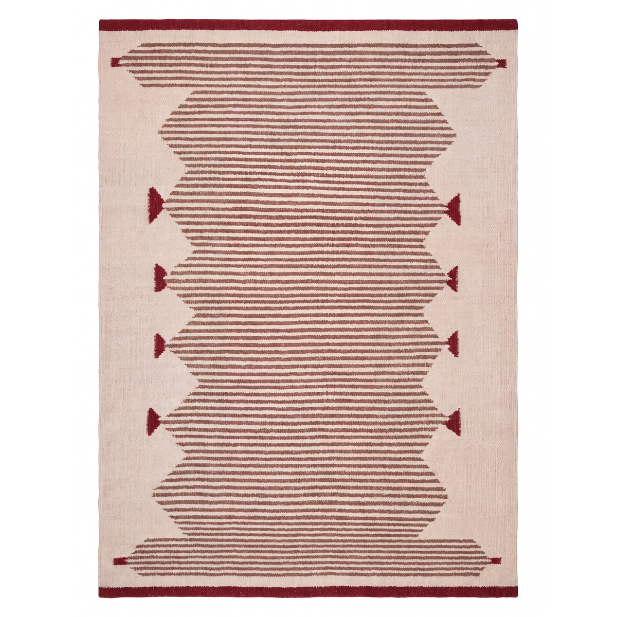 Mehr Rug in Black / Red — full view