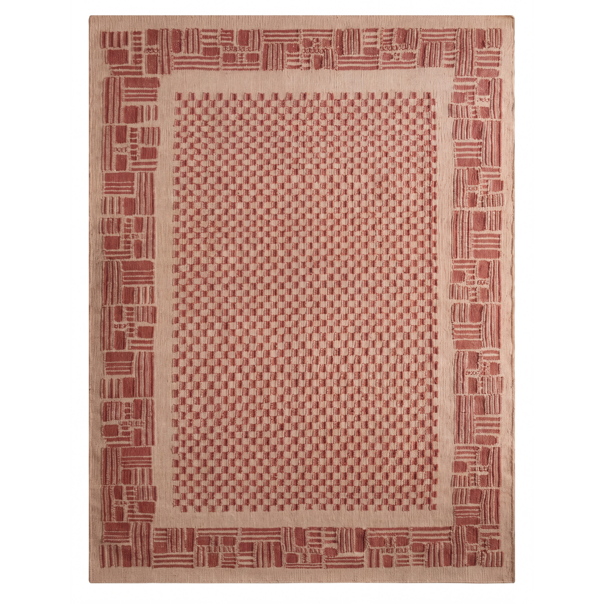 Qila Rug in Ivory / Brown — full view