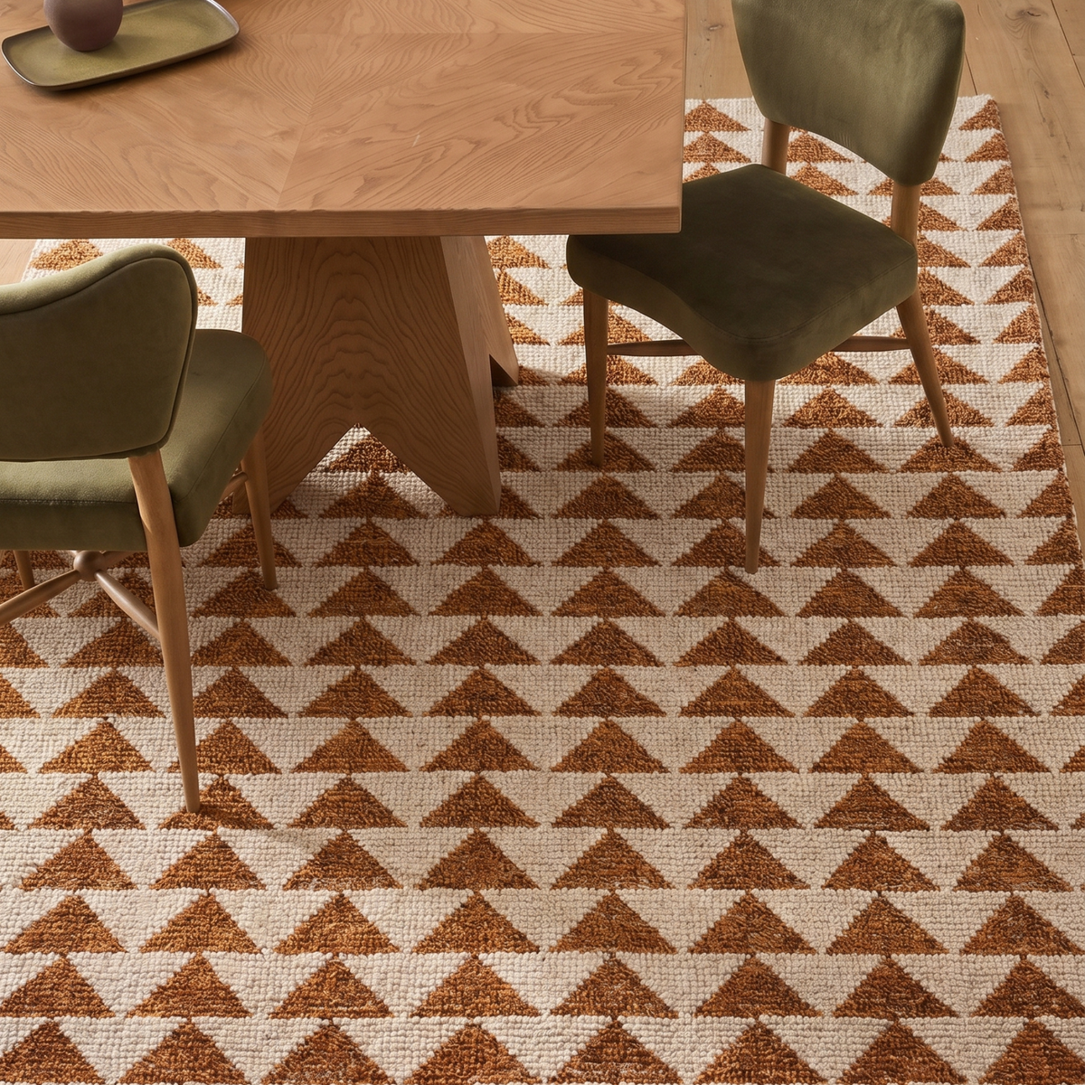Sthir Rug in Egret / Almond — additional view