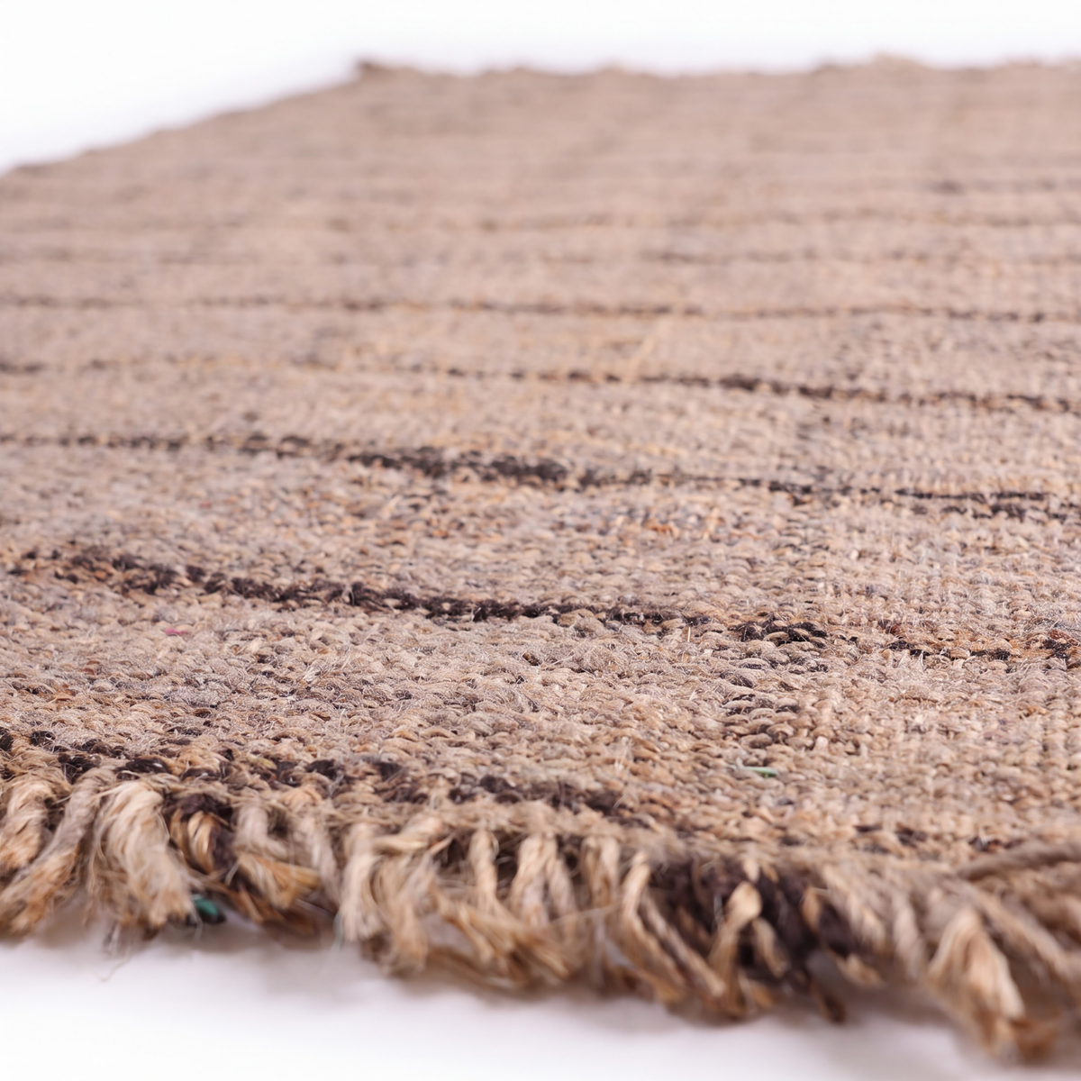Maati Rug in Natural / Black — close-up