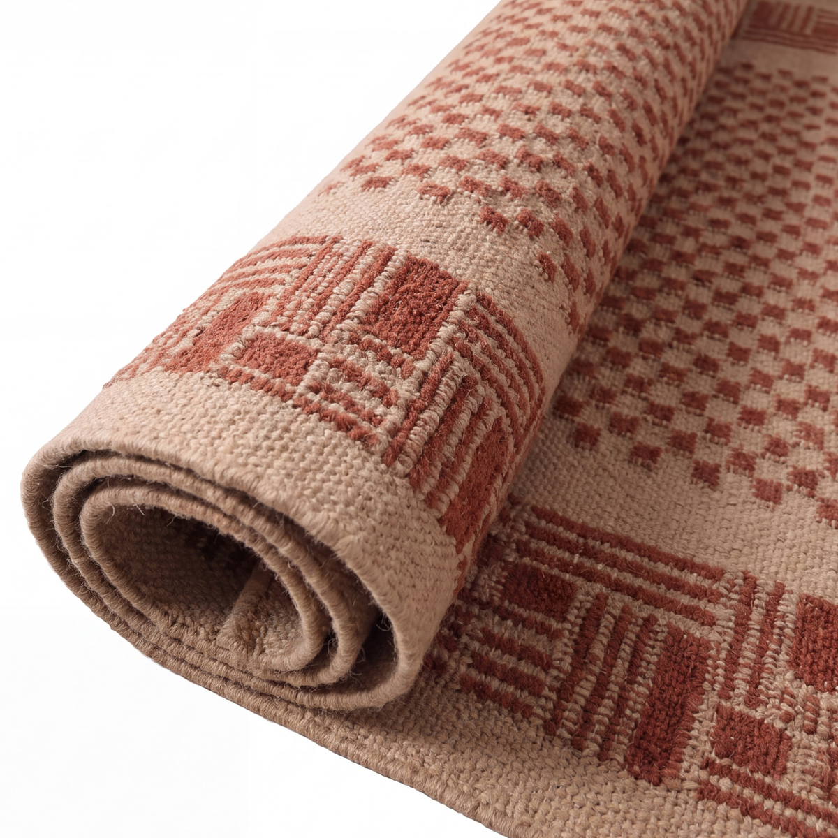 Qila Rug in Ivory / Brown — additional view