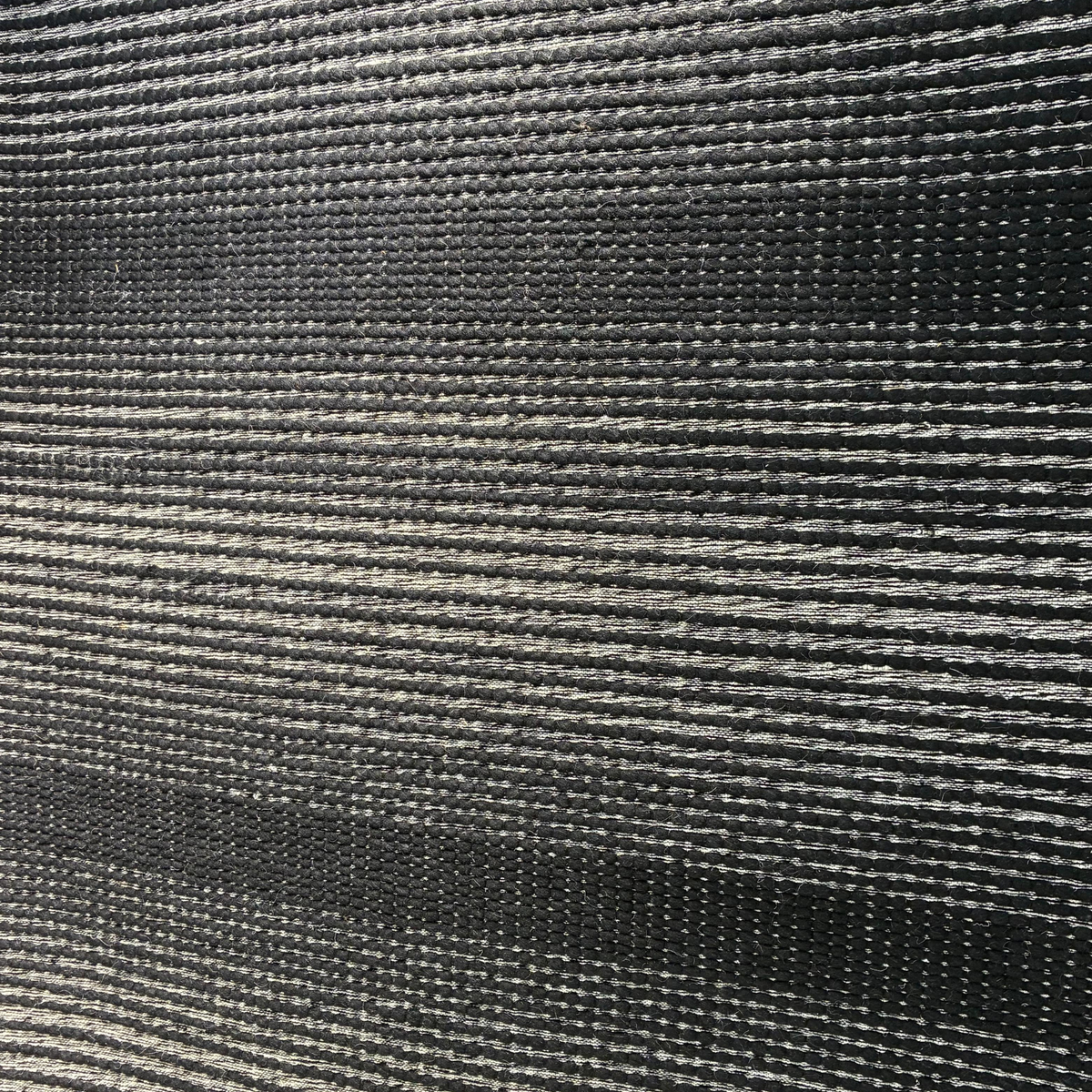 Dhara Rug in Bright White / Black — close-up