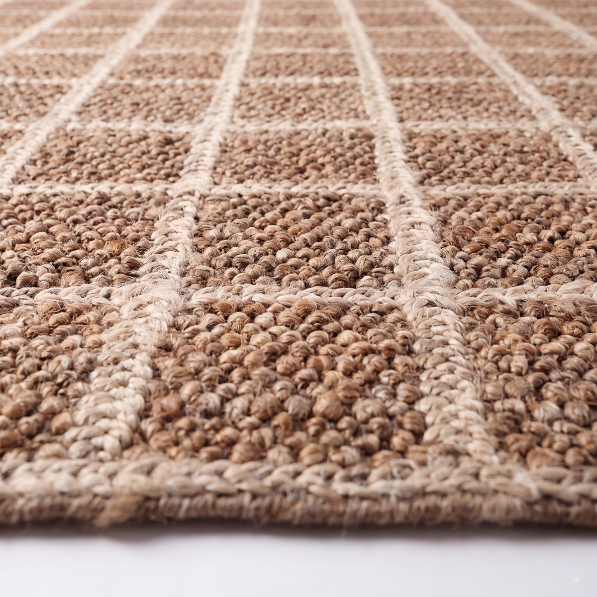 Pasa Rug in Natural / Bleached White — styled angle