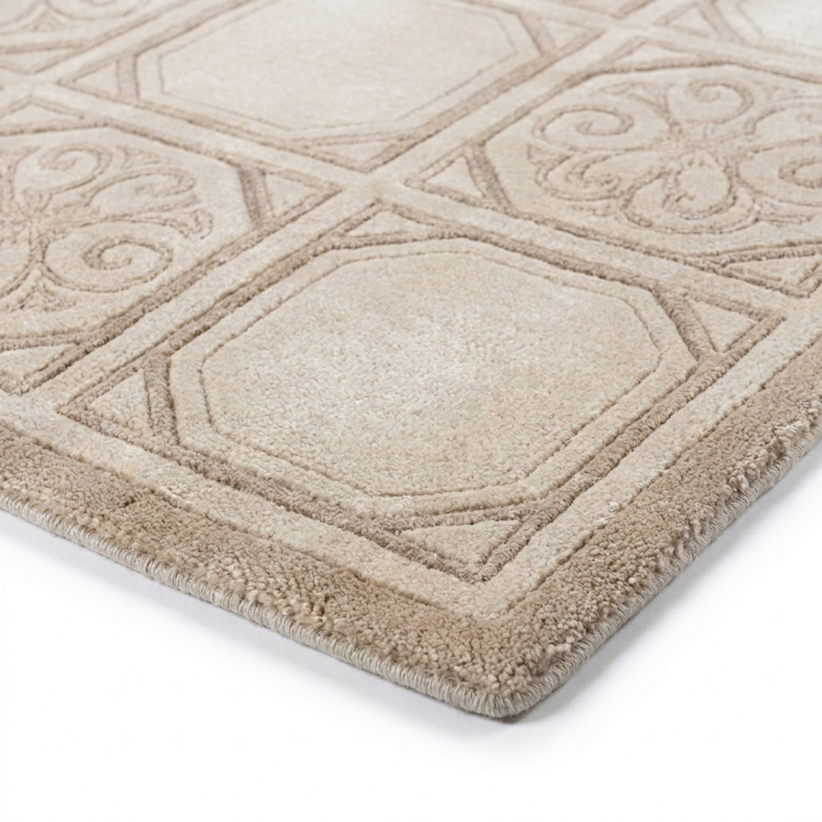Kashikari Rug in Pristine/ Goat — close-up