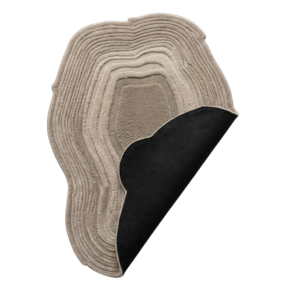 Halo Rug in Birch / Oxford Tan — corner detail