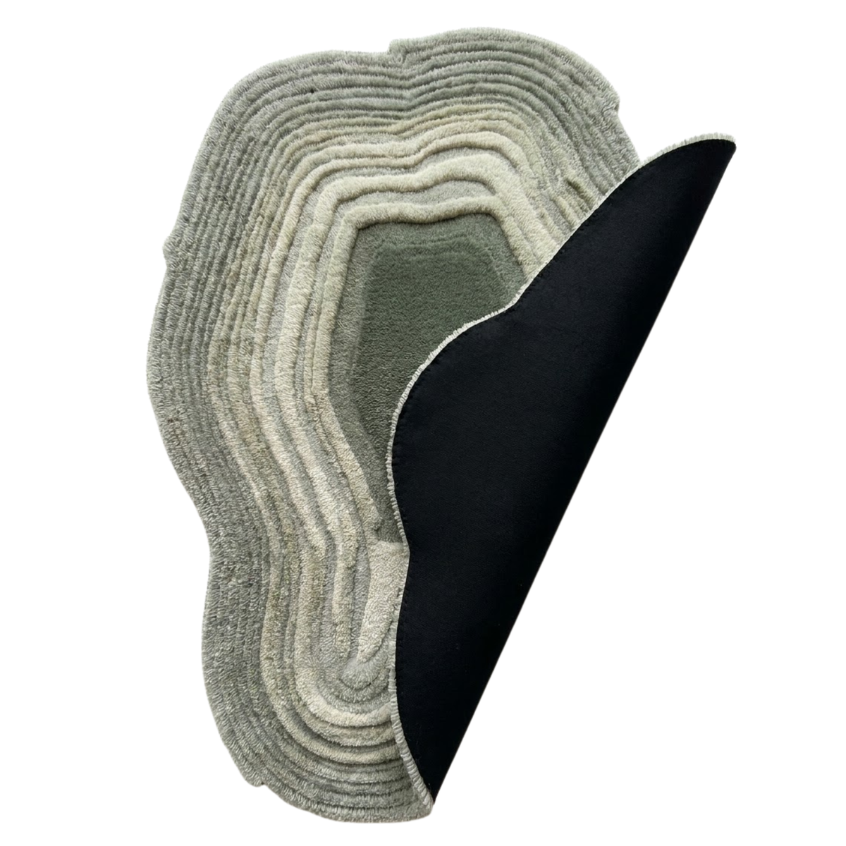 Halo Rug in Frost / Lily White — corner detail