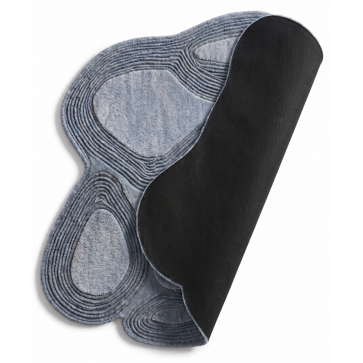 Loop Rug in Baby Blue/Baby Blue — styled angle