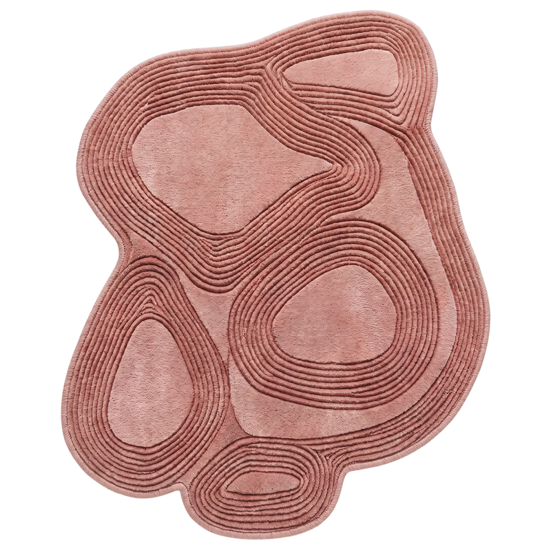 Loop Rug in Coral Almond/Coral Almond — full view