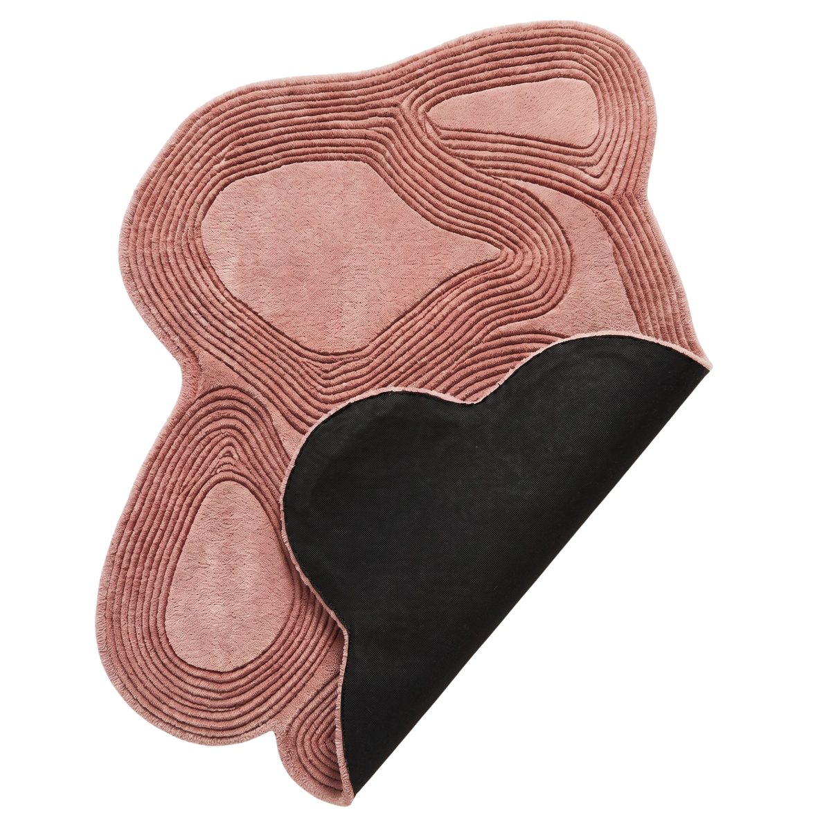 Loop Rug in Coral Almond/Coral Almond — styled angle