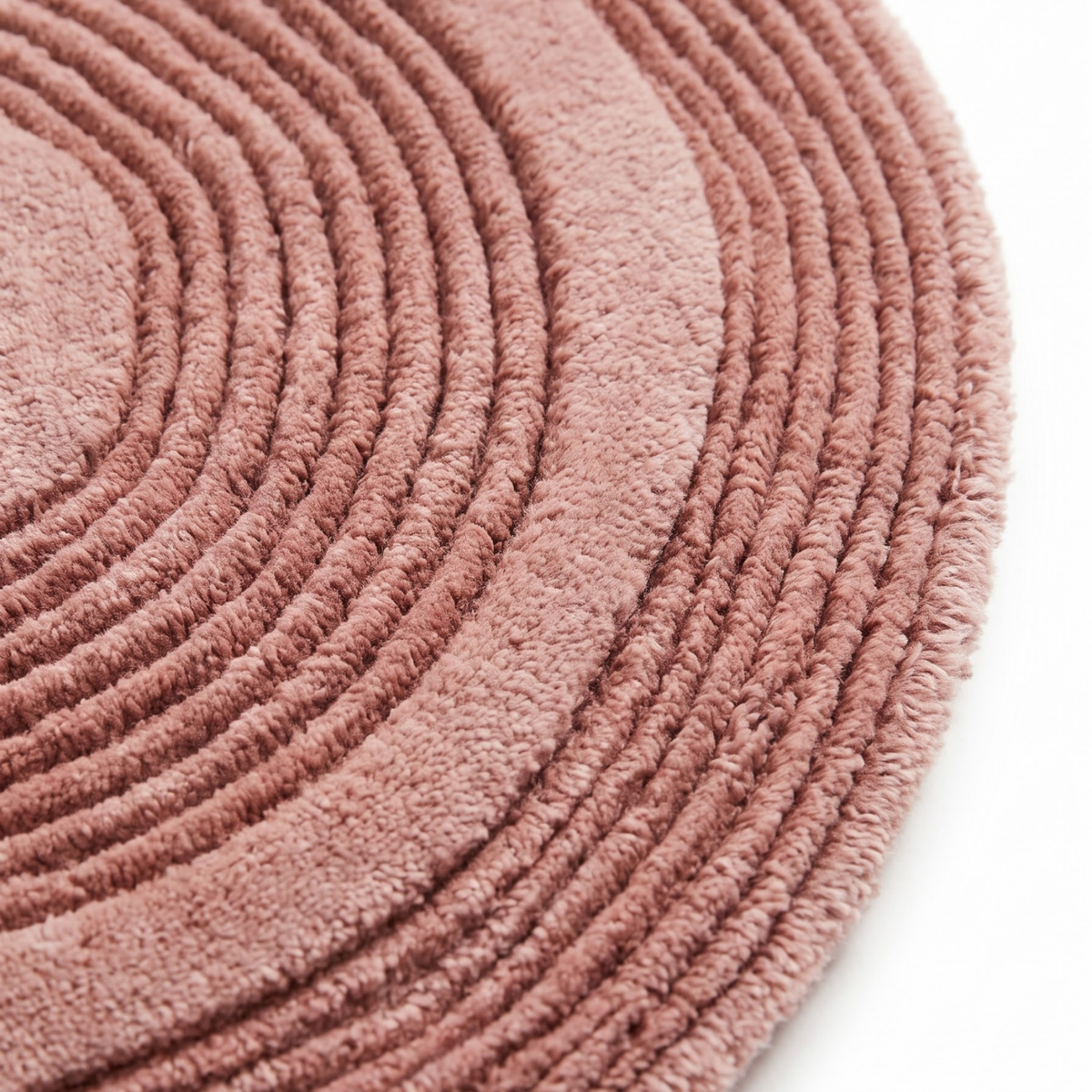 Loop Rug in Coral Almond/Coral Almond — corner detail