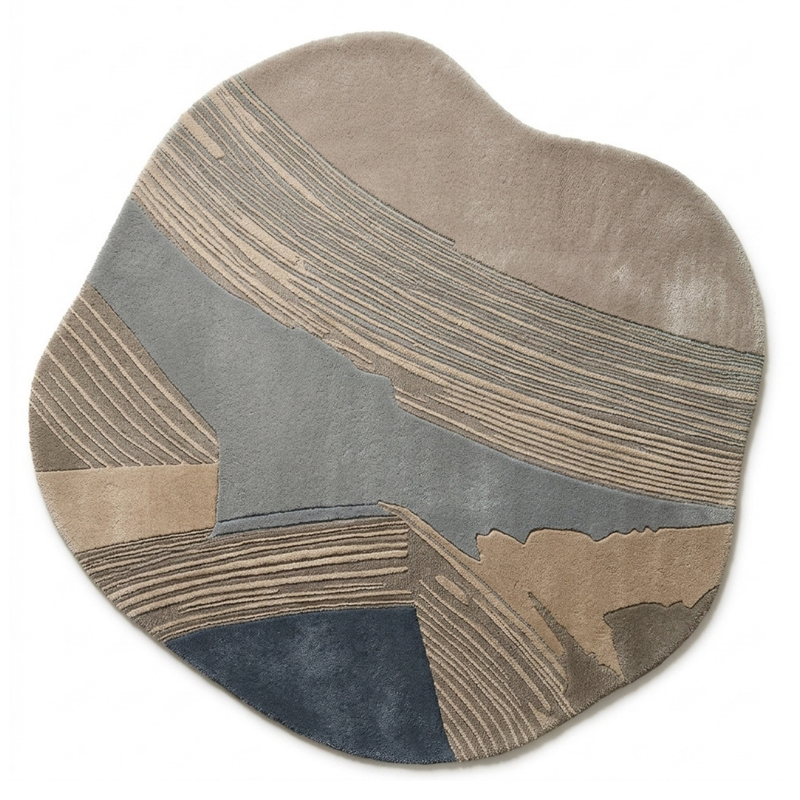 Shoal Rug in Frosted almond/ Silver blue — full view