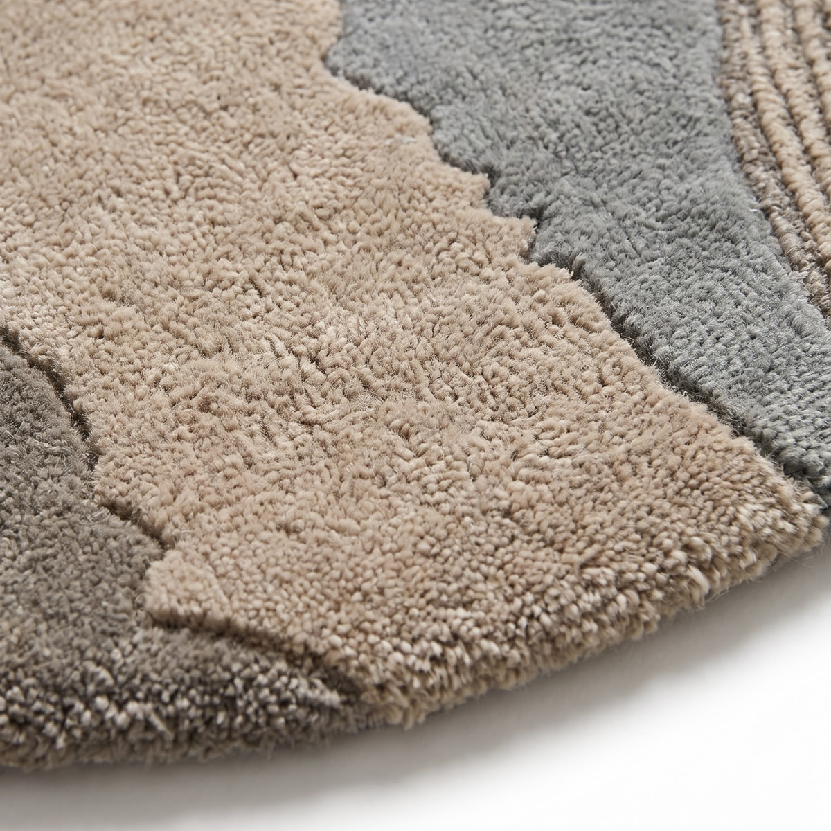 Shoal Rug in Frosted almond/ Silver blue — close-up